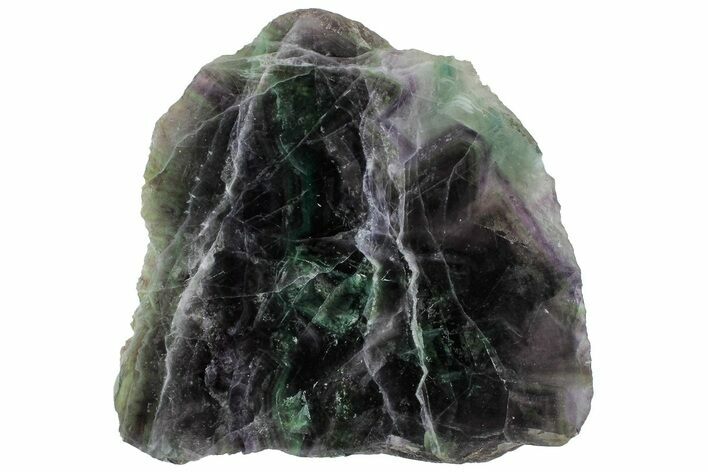 Colorful, Polished Fluorite Slab - China #297624